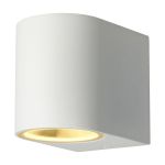 D'Lite Vossem Wandlamp Aluminium Wit | IP56 - Geschikt Voor 1x GU10 