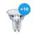 Voordeelpak 10x Philips MASTER Value LED Spot GU10 PAR16 4.9W 365lm 36D - 930 Warm Wit | Beste Kleurweergave - Dimbaar - Vervangt 50W