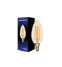 Noxion Lucent LED E14 Kaars Filament Amber 4.1W 350lm - 822 Zeer Warm Wit | Dimbaar - Vervangt 40W
